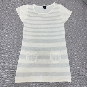 Faded Glory sweater dress‎ for girls L(10-12) white & silver with snowflakes